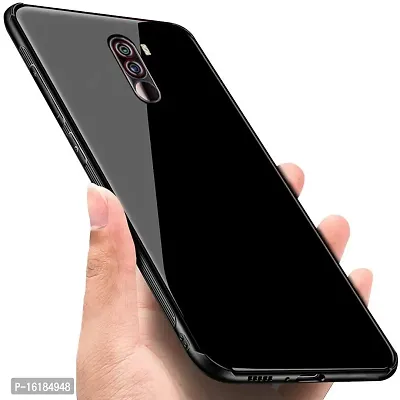 Mobcure Shockproof Mirror Glass Back Mobile Phone Case Covers for Xiaomi Mi Poco F1 - Black-thumb3