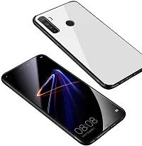 Mobcure Toughened Glass Back for Realme 5 I Plain Case Cover - White-thumb1
