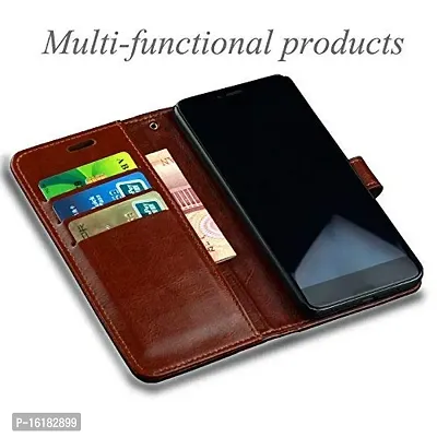 Mobcure Leather Finish Flip Cover Back Case-thumb3