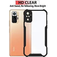 Mobcure Case Back Cover Shockproof Bumper Crystal Clear Camera Protection | Acrylic Transparent Eagle Cover for Redmi Note 10 Pro-thumb1
