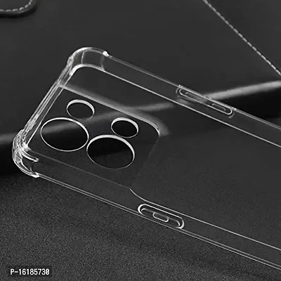 Mobcure Transparent Soft Silicone TPU Flexible Back Cover Compatible for Oppo Reno 8 Pro 5G - Clear-thumb5