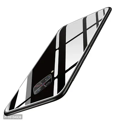 Mobcure Toughened Glass Back for Vivo S1 Pro I Plain Case Cover - Black