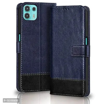 Motorola E13 Case Leather Wallet Flip Moto E13 Phone Cover Card Holder  Stand