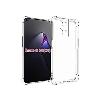 Mobcure Transparent Soft Silicone TPU Flexible Back Cover Compatible for Oppo Reno 8 Pro 5G - Clear-thumb1