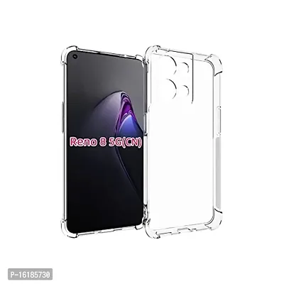 Mobcure Transparent Soft Silicone TPU Flexible Back Cover Compatible for Oppo Reno 8 Pro 5G - Clear-thumb2