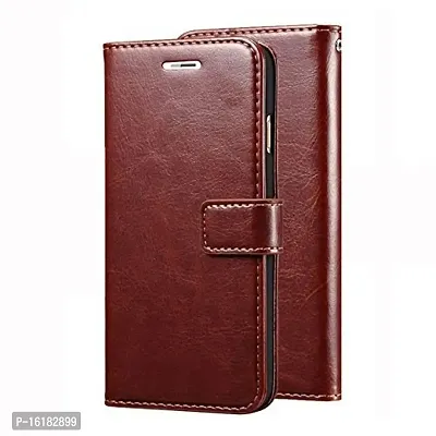 Mobcure Leather Finish Flip Cover Back Case-thumb0