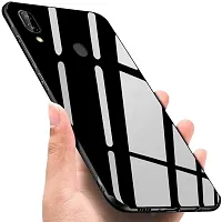 Mobcure Shockproof Mirror Glass Back Mobile Phone Case Covers for Realme 3 - Black-thumb3