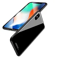 Mobcure Toughened Glass Back for - Redmi 9A I Plain Case Cover - Black-thumb1
