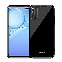 Mobcure Toughened Glass Back for Vivo V19 I Plain Case Cover - Black-thumb1