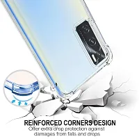 Nkarta Transparent Soft Silicone TPU Flexible Back Cover Compatible for Vivo V20 SE - Clear-thumb1