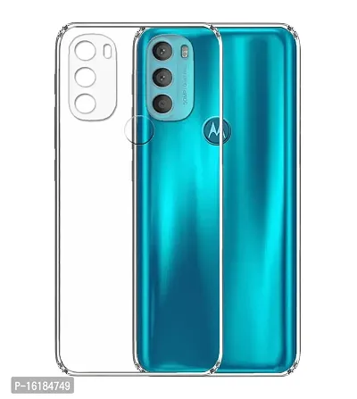 Mobcure Transparent Soft Silicone TPU Flexible Back Cover Compatible for Motorola Moto G40 Fusion - Clear-thumb0