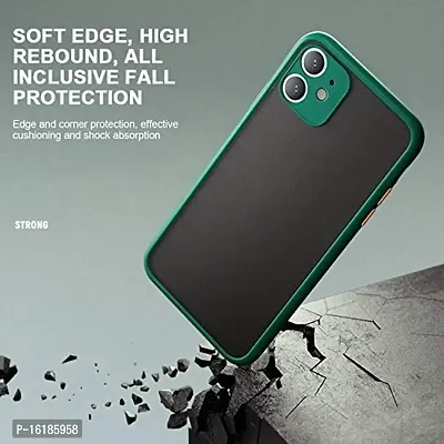 Mobcure Hard Matte Finish Smoke Case I Camera Protection I with Soft Side Frame Protective Back Case Cover for Redmi 9 Power - Dark Green-thumb4
