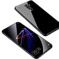 Mobcure Shockproof Mirror Glass Back Mobile Phone Case Covers for Xiaomi Mi Poco F1 - Black-thumb1