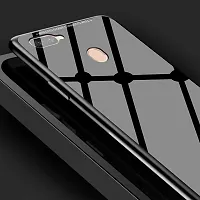 Mobcure Case Anti-Scratch Tempered Glass Back Cover TPU Frame Hybrid Shell Slim Case Anti-Drop for Honor 7C - Black-thumb3