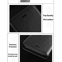 Mobcure Genuine Leather Finish Flip Cover Back Case for Oppo A17k|Inbuilt Stand  Inside Pockets| Wallet Style | Magnet Closure - Black-thumb4