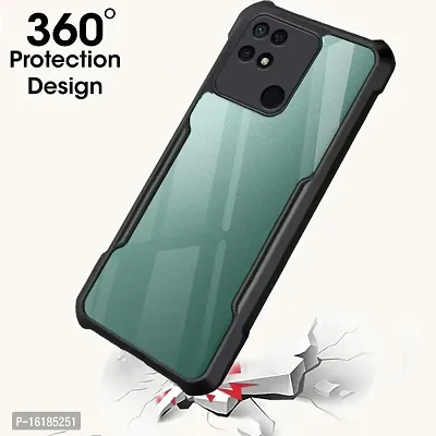Mobcure Case Back Cover Shockproof Bumper Crystal Clear Camera Protection | Acrylic Transparent Eagle Cover for Redmi 9-thumb2