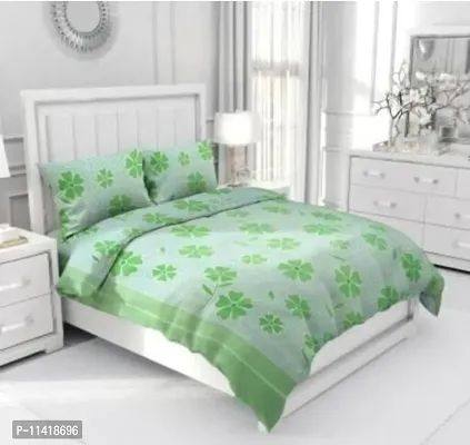 Bedsheet Double Bed 90 by 90 Inches with 2 pillow covers