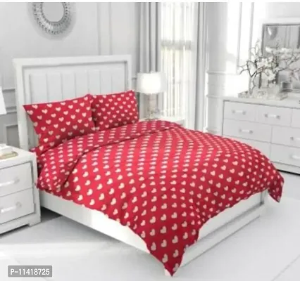 Bedsheet Double Bed 90 by 90 Inches with 2 pillow covers-thumb0