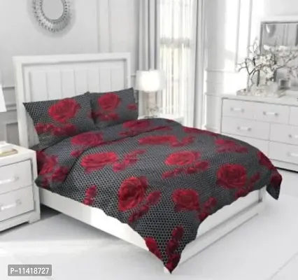 Bedsheet Double Bed 90 by 90 Inches with 2 pillow covers