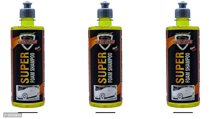 Kleen Swis Super Foam Shampoo to clean car and bikes Pack Of 3