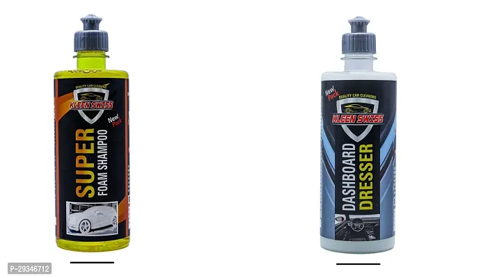 Kleen Swiss Super Foam Shampoo and Dashboard Dresser Pack Of 2