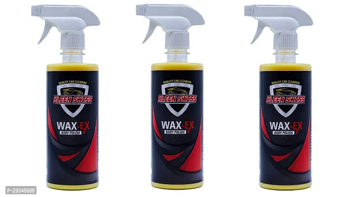 Kleen Swis Wax-Ex Body Polish To Polish Car and Bike Pack Of 3-thumb0