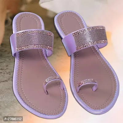 Women Stylish Fashionable Flat Slippers  Flip Flops