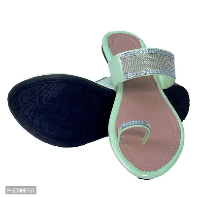 Women Stylish Fashionable Flat Slippers  Flip Flops-thumb3