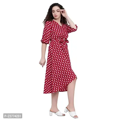 NKSA fASHION Women  Girls Gown Type Kurti for Outdore  Indore, Home Wear, Casual Wear, Raglour Fit, Crepe Fabric in Colour_(NKSA_022DRS_MRN)-thumb3
