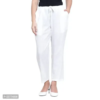 Buy NKSA FASHION Women Girls Regular Relax Fit Pant for Outdoor and  Indoor,Home Wear,Casual Wear Fabric Type Rayon Pattern Type Solid Soft in  Colour White (NKSA-PANT-01WH-XXL) Online In India At Discounted Prices