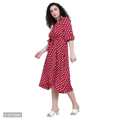 NKSA fASHION Women  Girls Gown Type Kurti for Outdore  Indore, Home Wear, Casual Wear, Raglour Fit, Crepe Fabric in Colour_(NKSA_022DRS_MRN)-thumb4