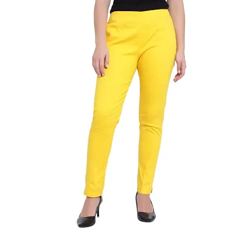 Nksa Fashion Women & Girls Regular & Relax,Slim Fit Pant for Outdoor and Indore,Home Wear,Casual Wear Fabric Cotton Lycra Pattern Type Solid & Soft in Colour_(NKSA_SLM01)
