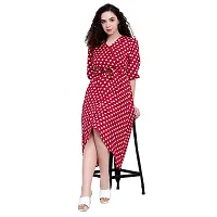 NKSA fASHION Women  Girls Gown Type Kurti for Outdore  Indore, Home Wear, Casual Wear, Raglour Fit, Crepe Fabric in Colour_(NKSA_022DRS_MRN)-thumb4