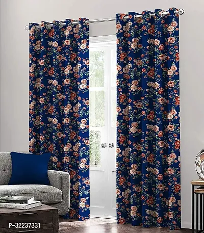 Stylish Polycotton Printed Door Curtain, Pack of 1-thumb0