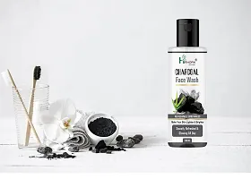 Charcoal  deep clean pores rich and fine foam refresh after wash. face wash 100ML-thumb3