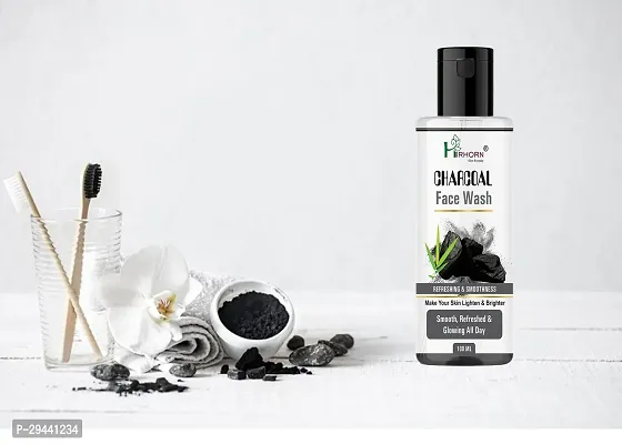 Charcoal  deep clean pores rich and fine foam refresh after wash. face wash 100ML-thumb4