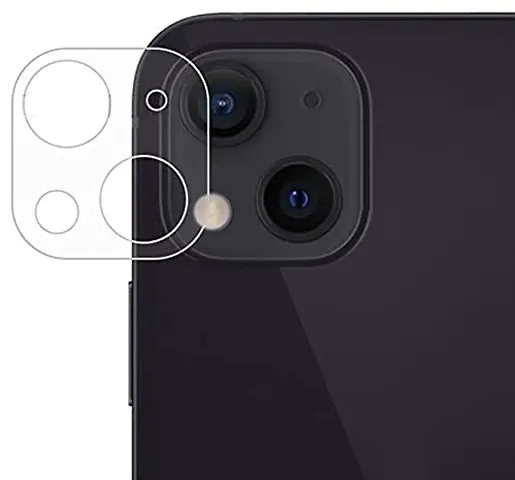 BAI AND KAKA Back Camera Lens 9H 3D Glass Guard For Iphone 13 Pro Max [With Photo Friendly Flash Cut]