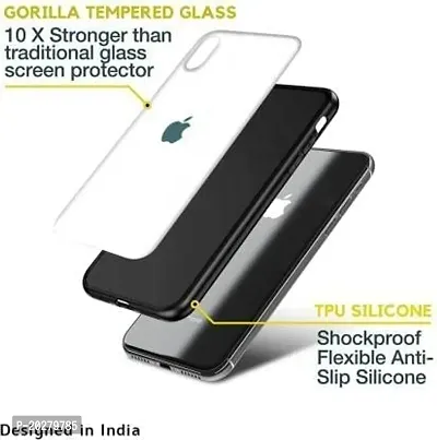 GoldFox Luxurious Glass Back Case Cover with Soft Edge Protective TPU Bumper for Realme C25Y - White-thumb4