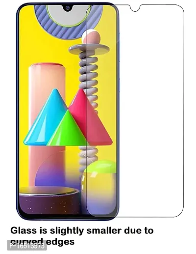 GoldFox Molded Gorilla Glass Temper compatible for Samsung Galaxy M30 (Transparent)-thumb0