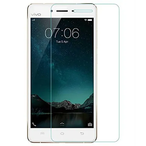 KC PRODUCTS Tempered Glass Screen Protector Compatible For Vivo Y51L ; Y 51l Full Screen Coverage (Except Edge to Edge) [Transparent] and Free Complete Easy Installation kit