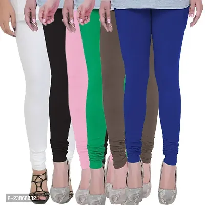 NGT Cotton Lycra Ankle Length Leggings for Women Combo (Set of 6)