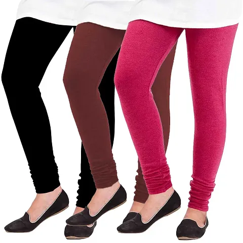 Buy Fablab Women's Woolen Warm Leggings for Winter,Thermal Bottom