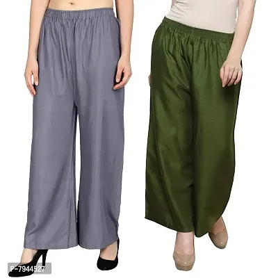 Combo of 2 Women Rayon Pants