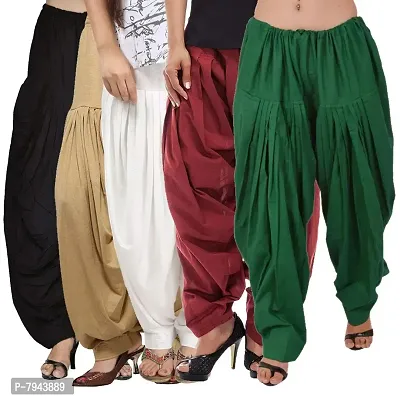 fcity.in - Women Cotton Plain Semi Patiala Salwar Patiala Pants Cotton  Patiala