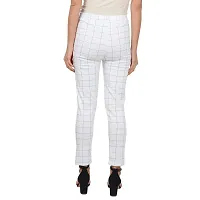 STYLE PITARA Women's/Girls/Ladies Check Pattern Pant 3(Brown, Beige and White) - Free Size-thumb3