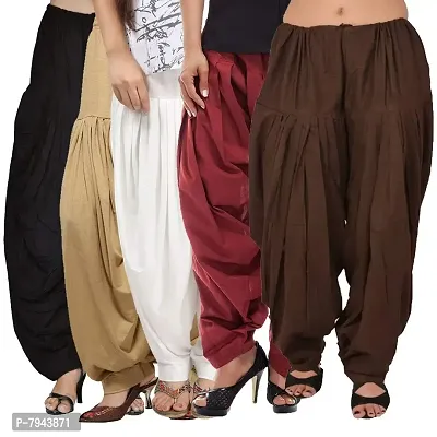 Buy Women Plain Patiala Salwar Pants Pure Cotton Kameez Kurti Tunic Yoga  Pantaloons Trouser Online in India - Etsy
