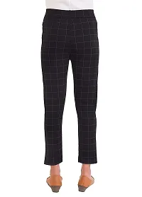 STYLE PITARA Women's/Girls/Ladies Check Pattern Pant 3(BabyPink,Black and Beige) - Free Size-thumb2