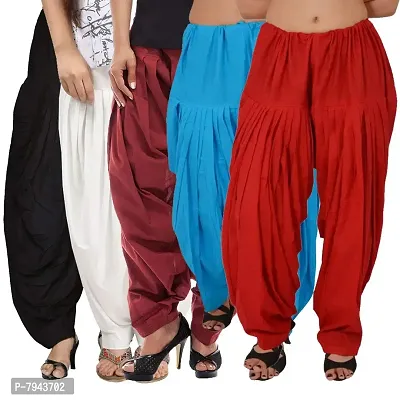Buy PIXIE lets work together! Women's Readymade Plain Traditional Cotton  Comfort Punjabi Patiala Salwar Pants Combo (PPSAL3BOY, Black, Orange,  Yellow, Free Size) - Pack of 3 at Amazon.in