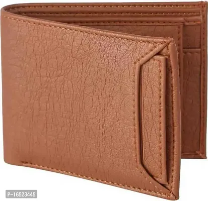 RASHIDI Men Genuine Leather Wallet (Tan, 6 Card Slots)