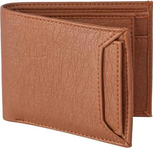 Trendy PU Artificial Leather Solid Wallets For Men